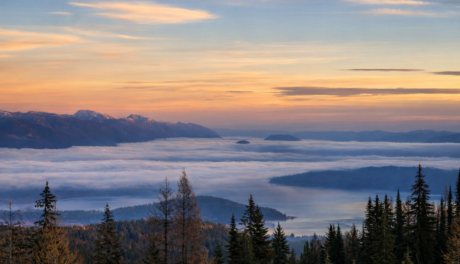 Lake Pend Oreille sunset